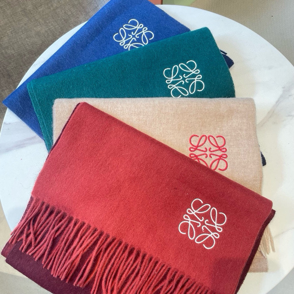 SCARF 180 CM IN LIGHT BROWN WOOL AND CASHMERE  415205