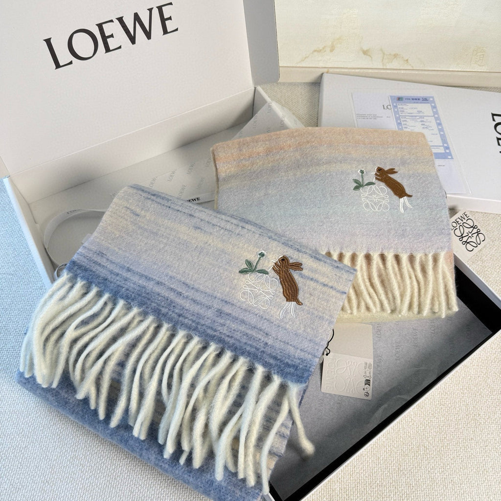 LOEWE 25S SCARF 180 IN MOHAIR WOOL 861430