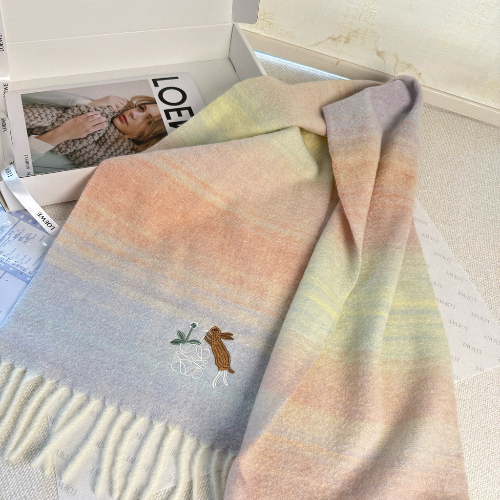 LOEWE 25S SCARF 180 IN MOHAIR WOOL 861430