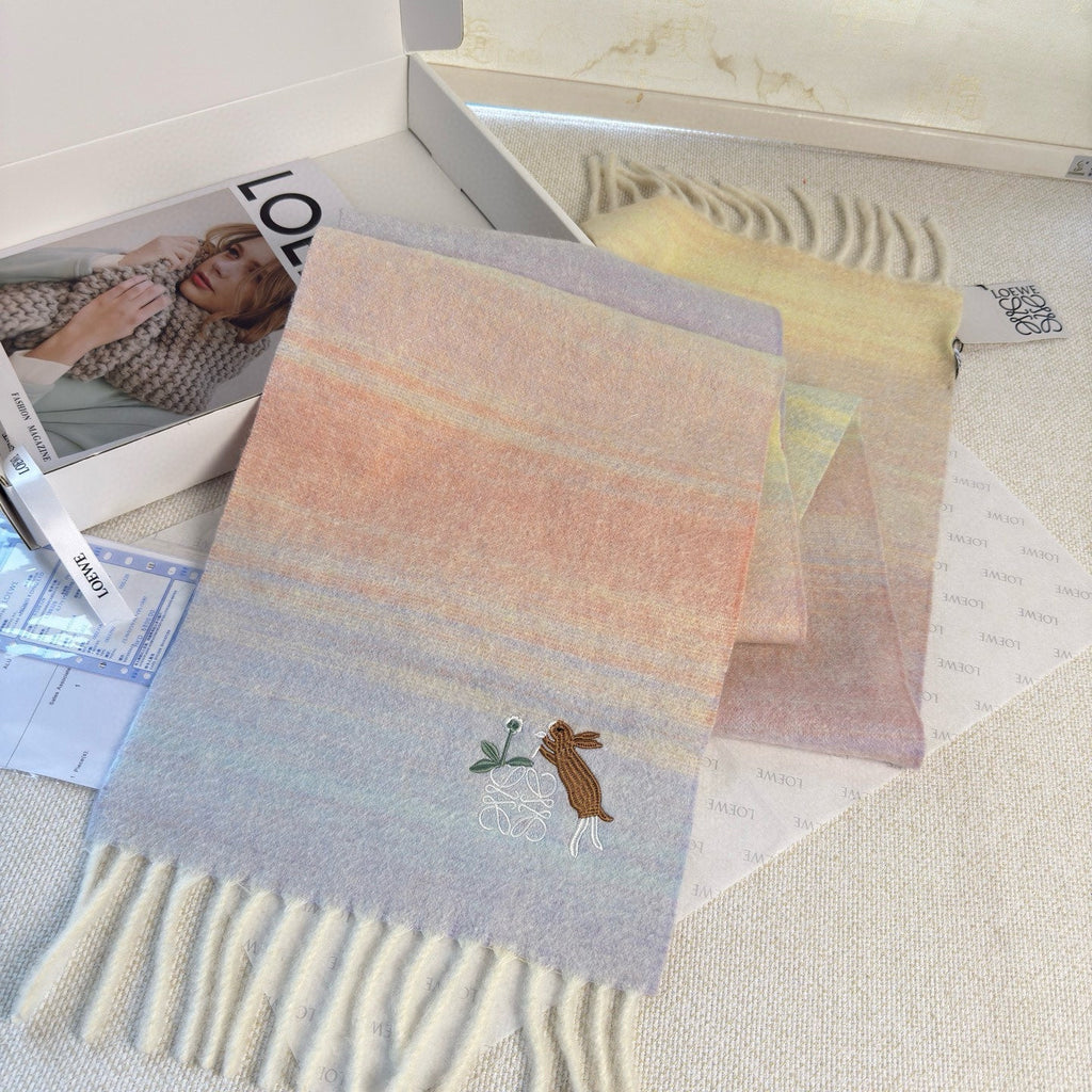 LOEWE 25S SCARF 180 IN MOHAIR WOOL 861430