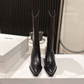 CELINE 25S HIGH BOOTS FOR FALL AND WINTER 45MM IN BLACK CALFSKIN