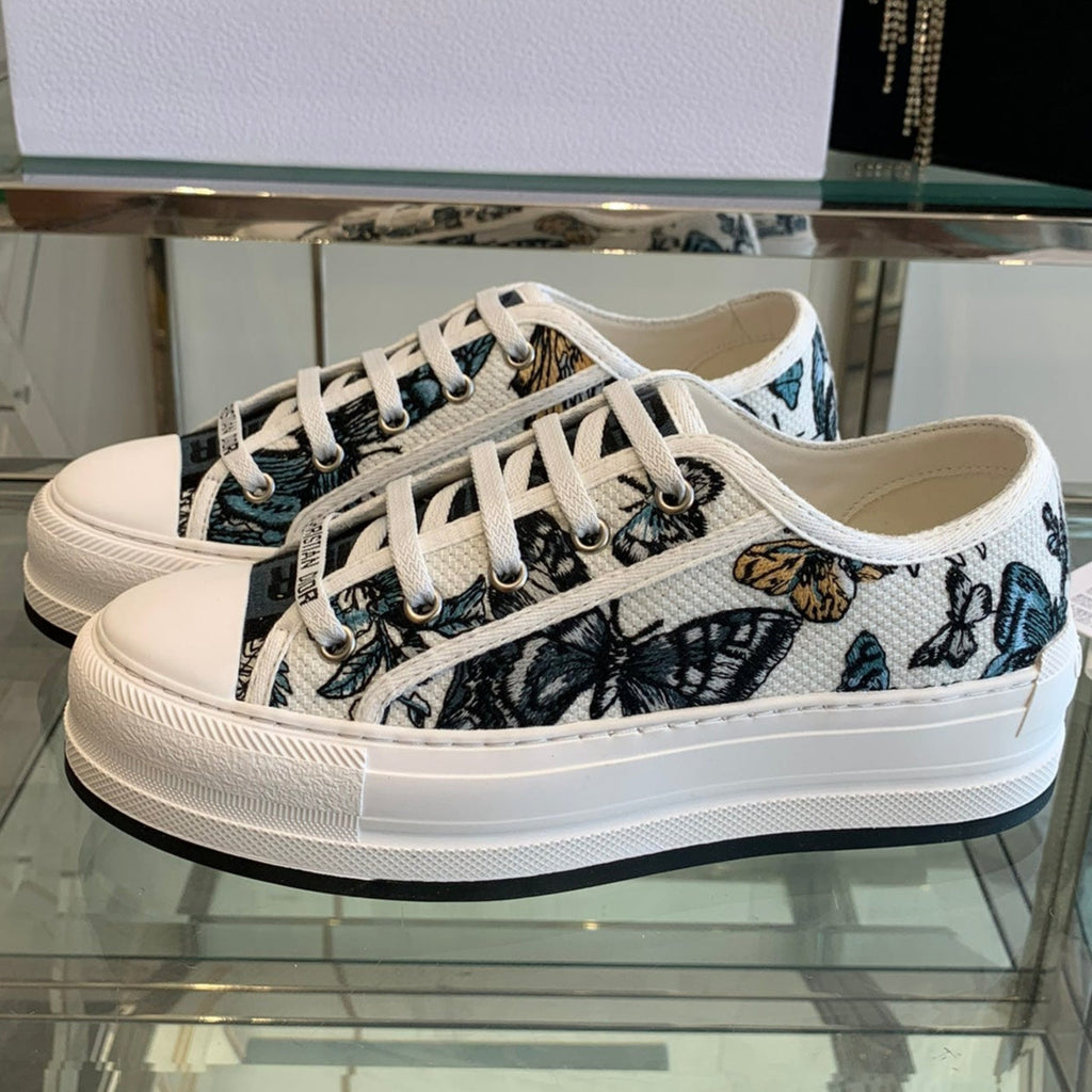 WALK'N PLATFORM SNEAKER IN COLORFUL EMBROIDERED FABRIC