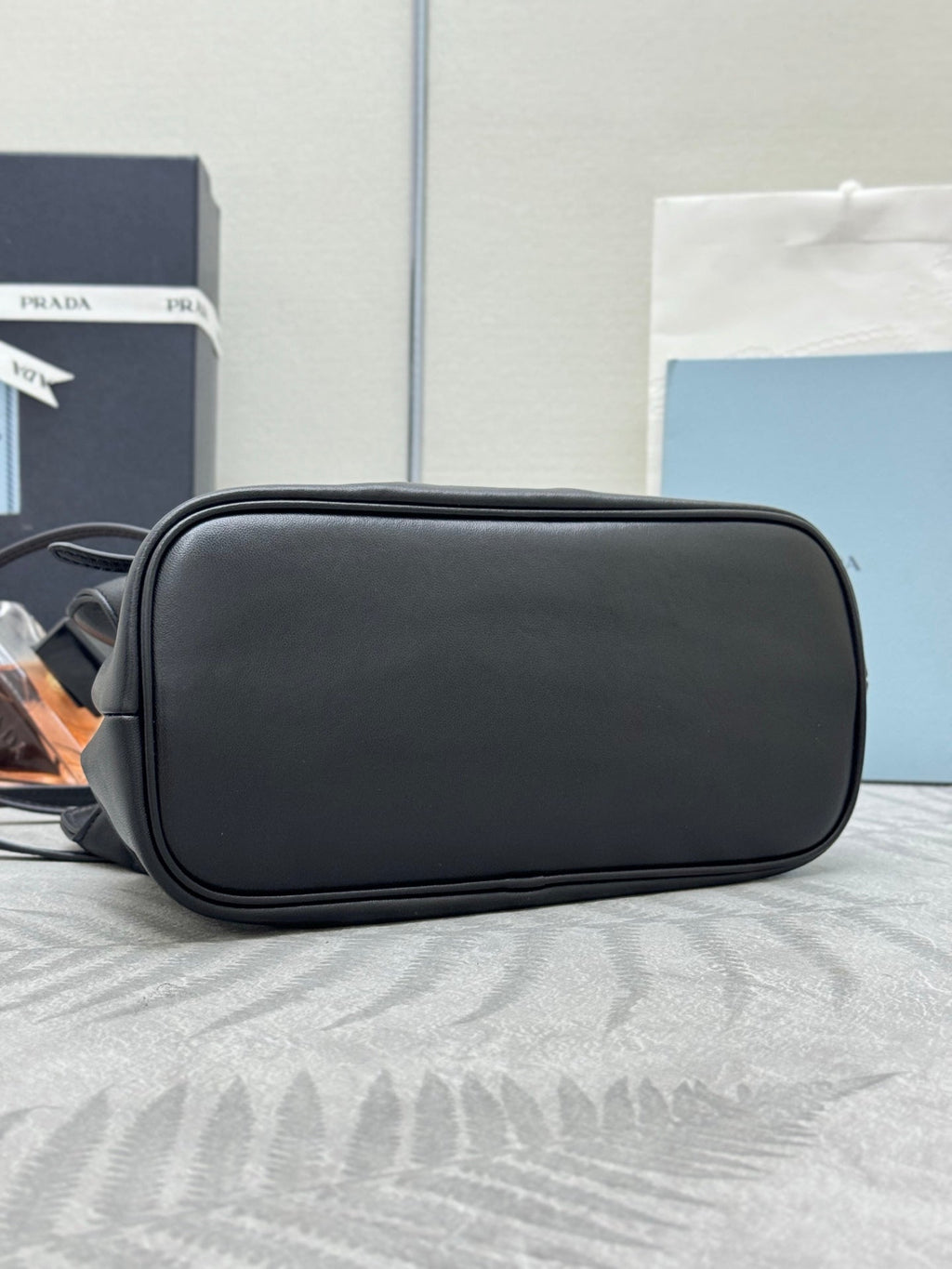 PRADA 25S DADA SMALL BAG 25 IN BLACK CALFSKIN GOLD HARDWRE