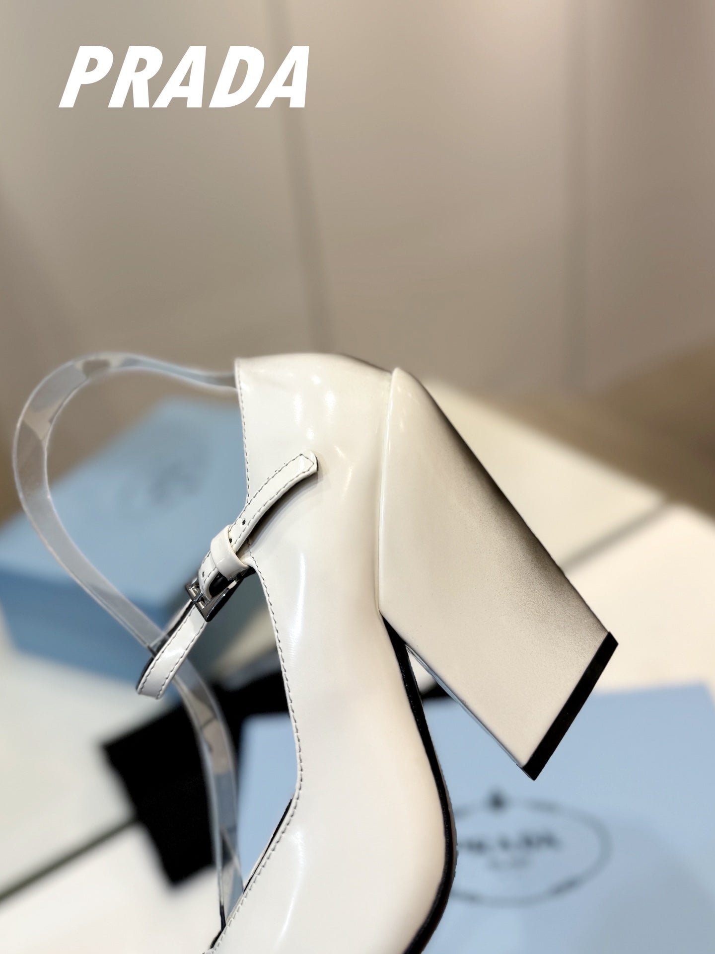 PRA BRUSHED PUMPS WHITE LAMBSKIN