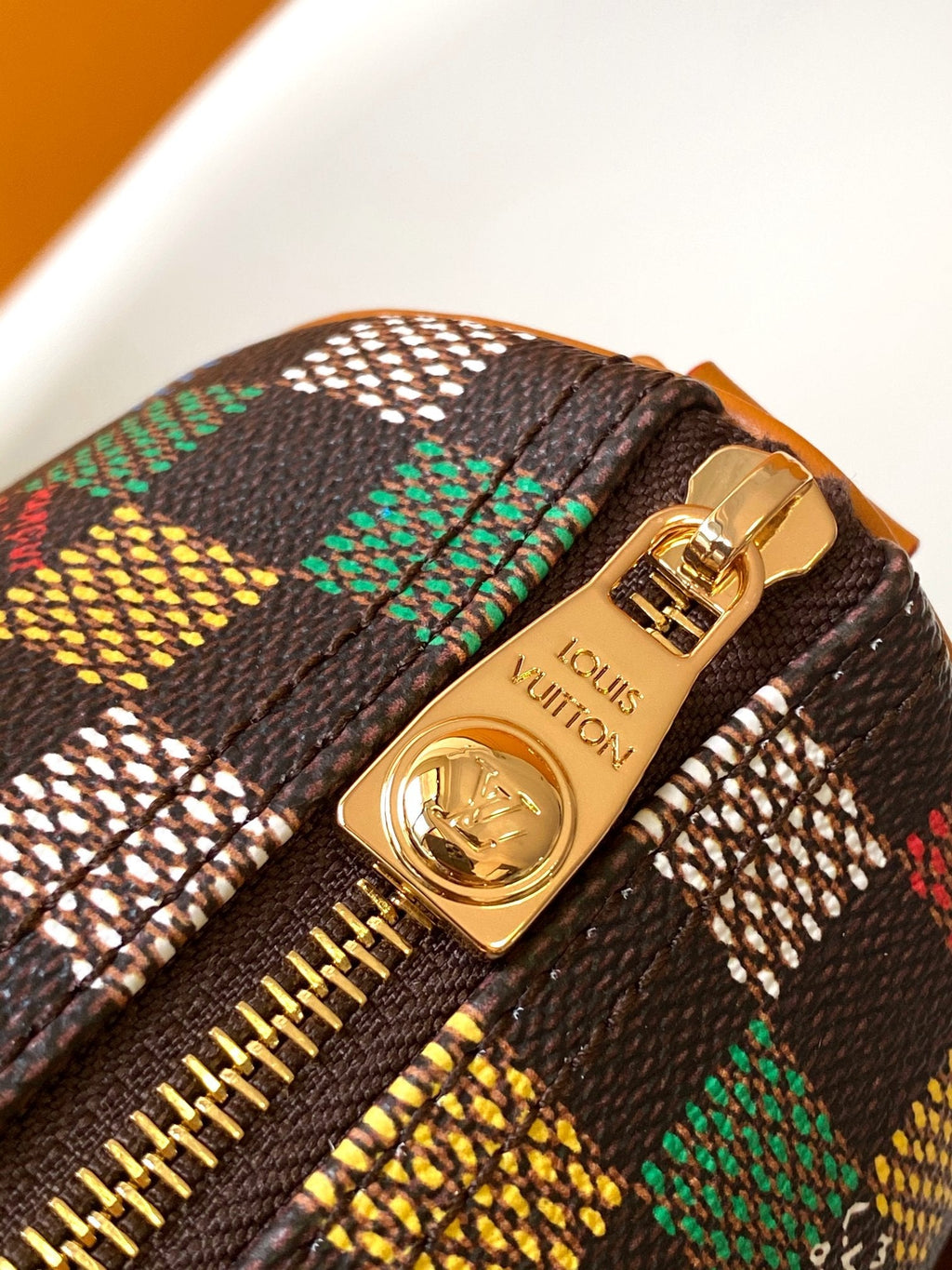 LV 25S KEEPALL BANDOULIÈRE BAG 25 IN MULTIPLE LV VERT DAMIER EBENE CANVAS