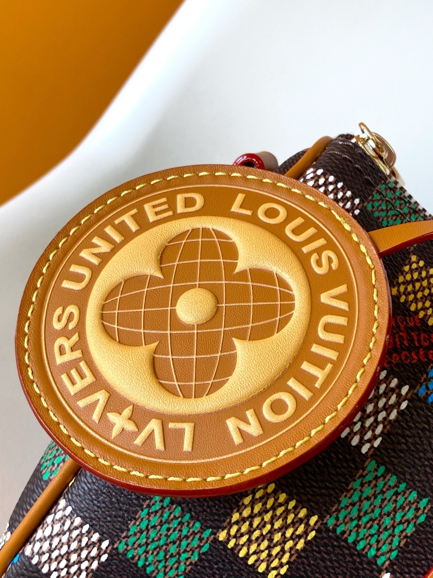 LV 25S KEEPALL BANDOULIÈRE BAG 25 IN MULTIPLE LV VERT DAMIER EBENE CANVAS