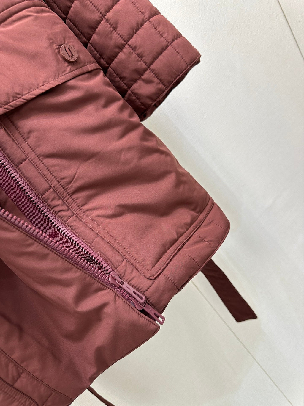 HERMES 25S LONG ZIP-UP COAT 300