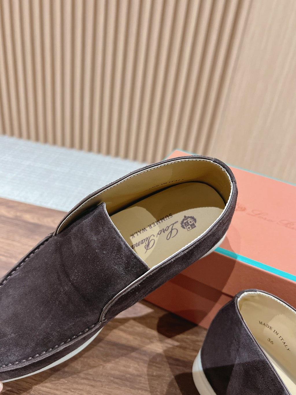 LP OPEN WALK LOAFERS ASH BROWN SUEDE