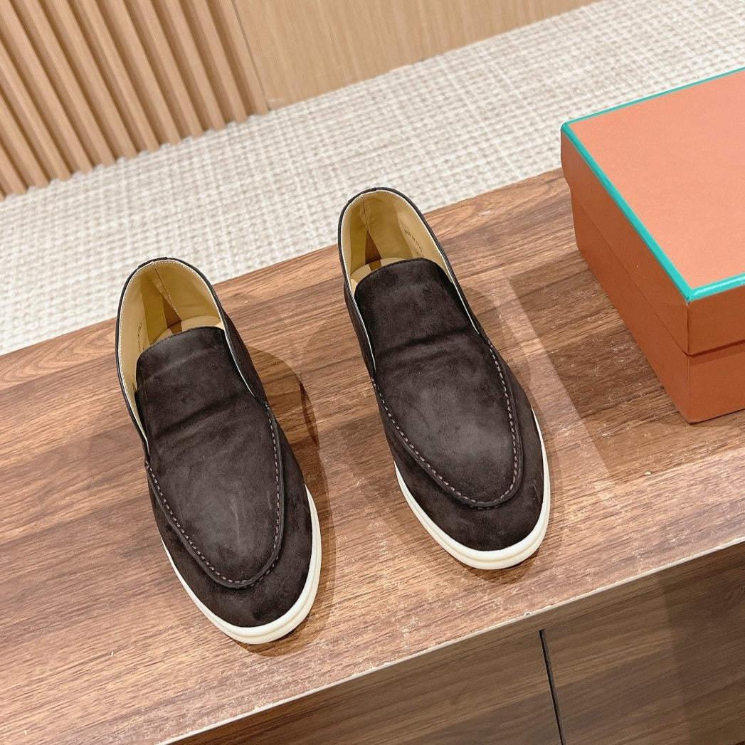 LP OPEN WALK LOAFERS CHARCOAL SUEDE