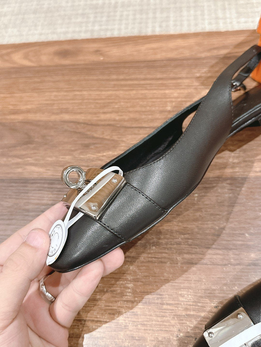 Innocente Slingback Suede Goatskin Black