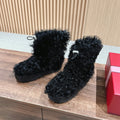 VIV' RANGERS SHEARLING ANKLE BOOT IN BLACK SHEEPSKIN