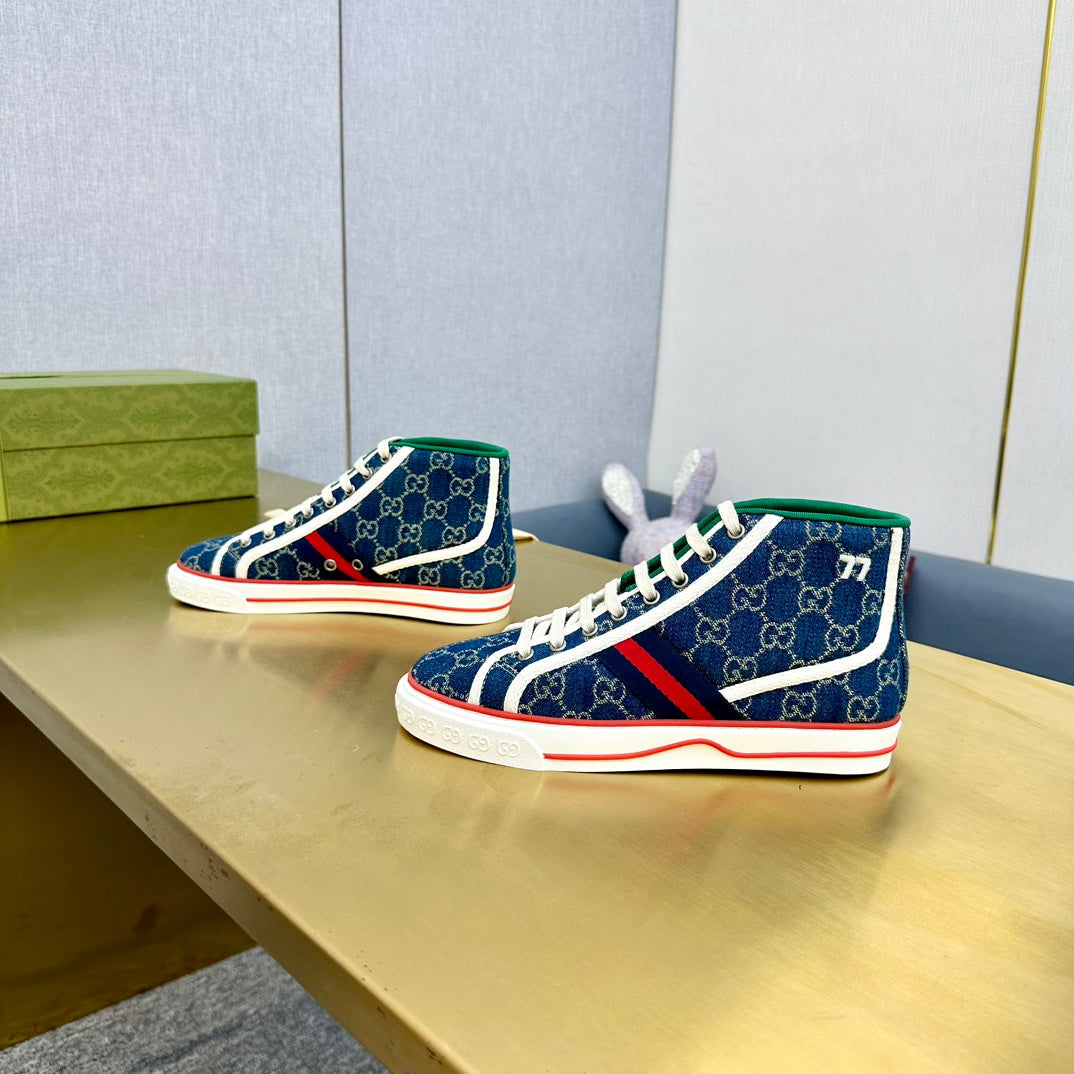 GG TENNIS 1977 HIGH-TOP TRAINER INDIGO CANVAS