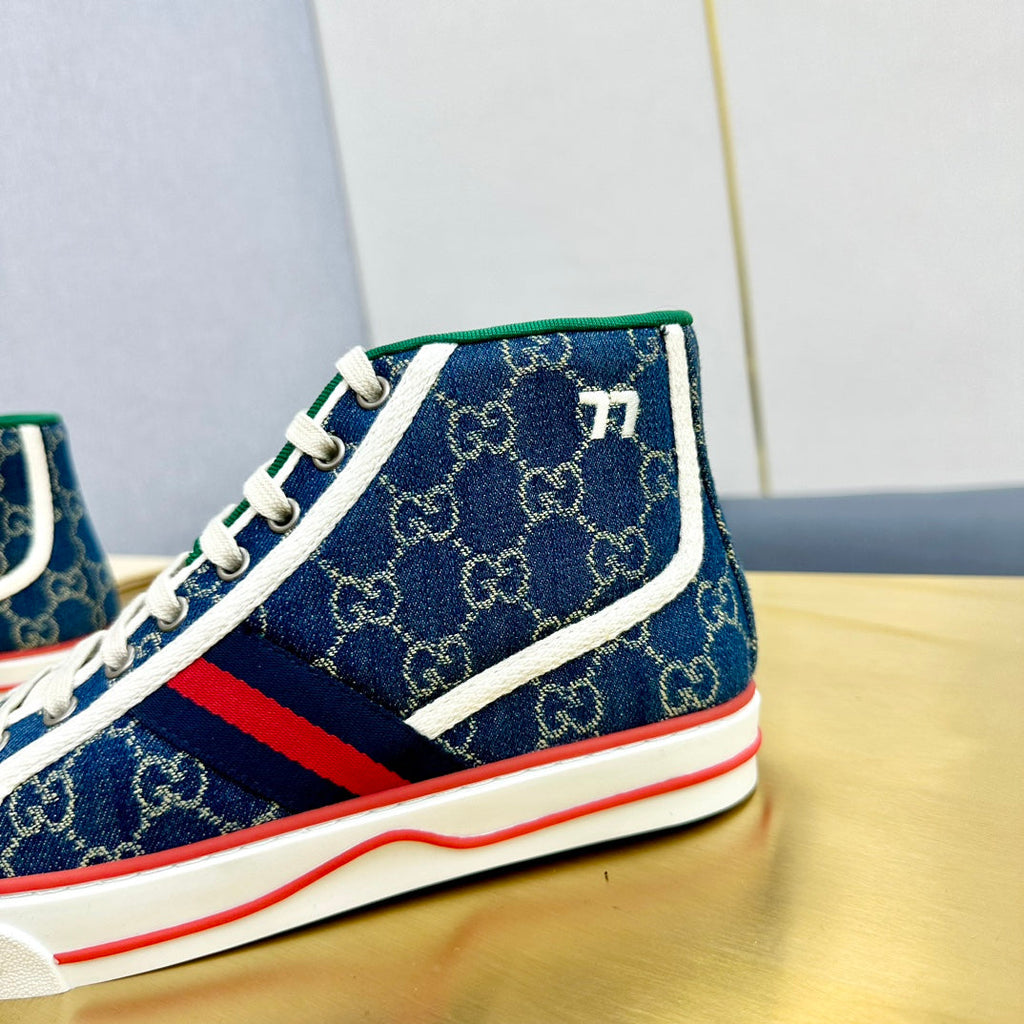 GG TENNIS 1977 HIGH-TOP TRAINER INDIGO CANVAS