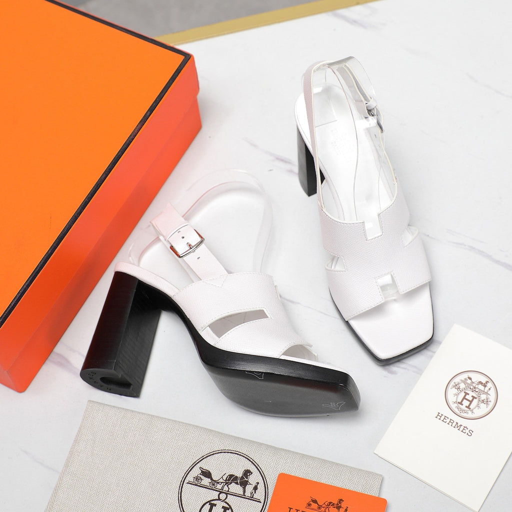 ERIS 95 SANDAL WHITE CALFSKIN
