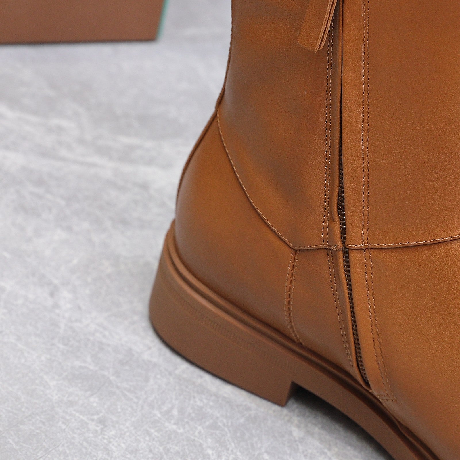LP 25S KILDA ANKLE BOOT IN BURNT ORANGE CALFSKIN