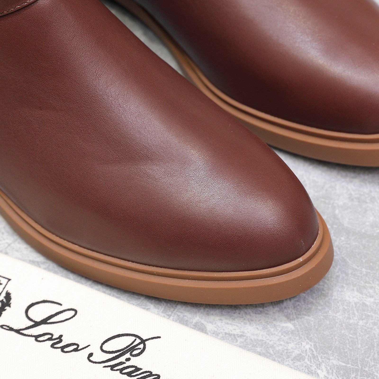 LP 25S KILDA ANKLE BOOT IN WINE BROWN CALFSKIN