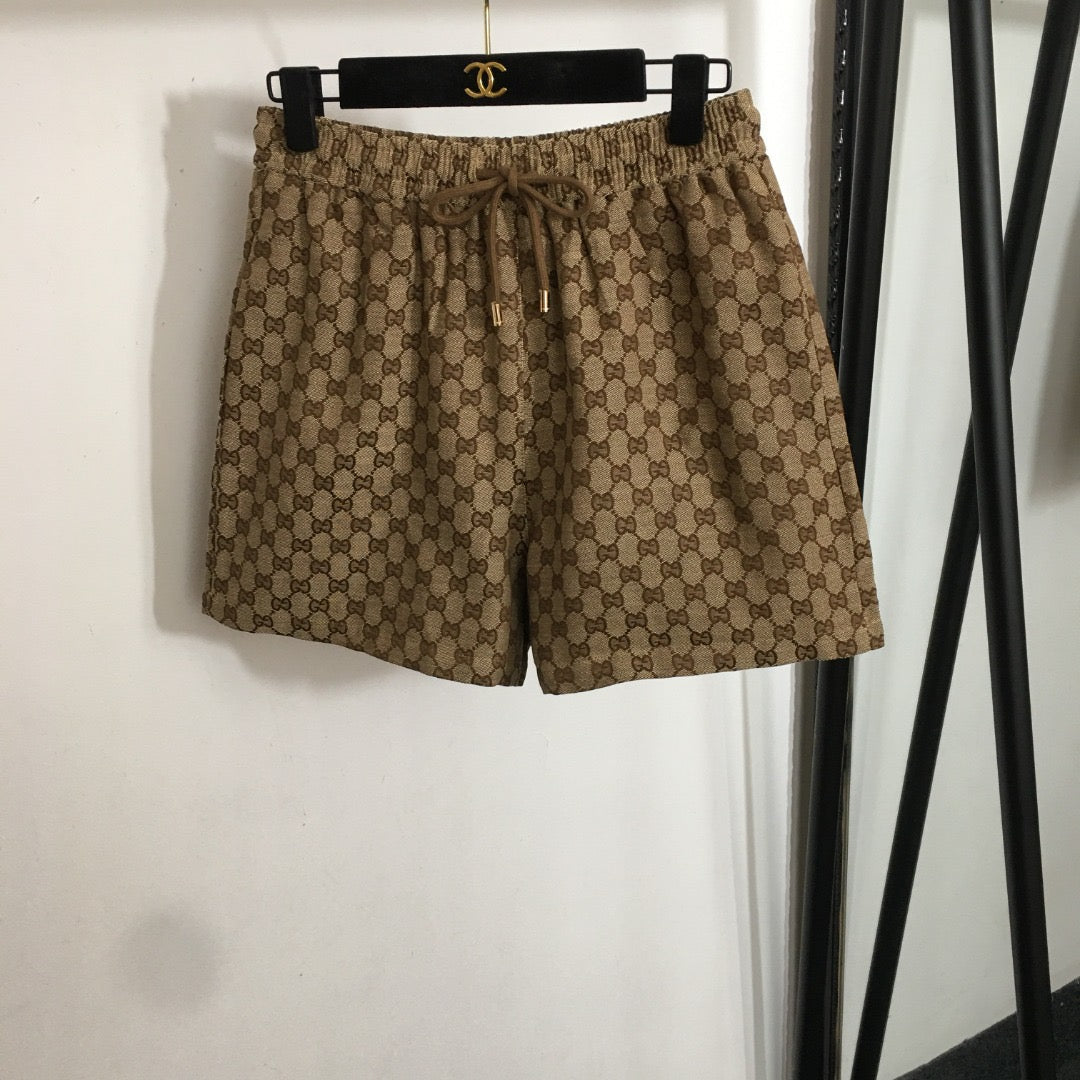 GUCCI POLO SHIRT AND SHORTS SET STYLE 48