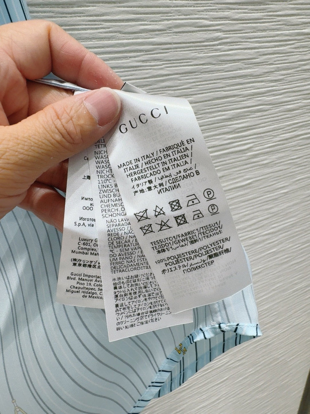 GUCCI LONG-SLEEVE SHIRT AND WIDE-LEG PANTS SET STYLE 15