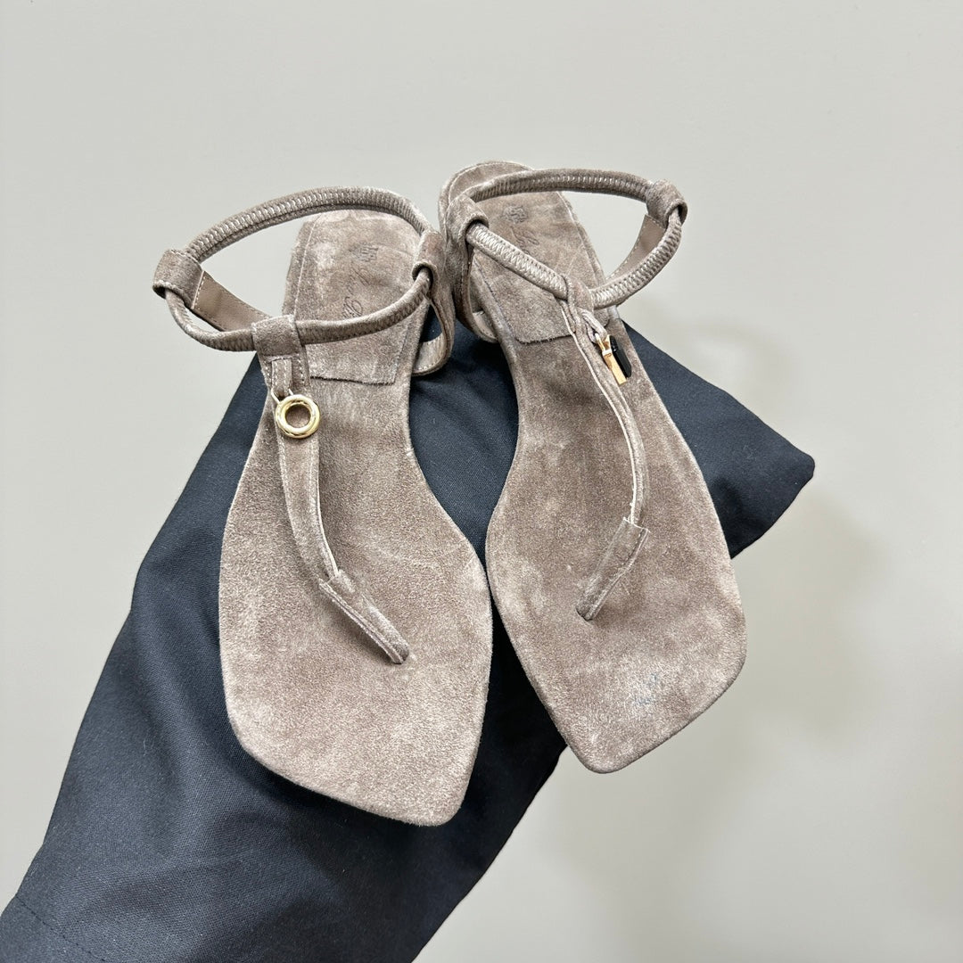 LP MINDIL SANDAL LIGHT BROWN SUEDE