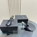 SL GOLDIE MULES BLACK CALFSKIN