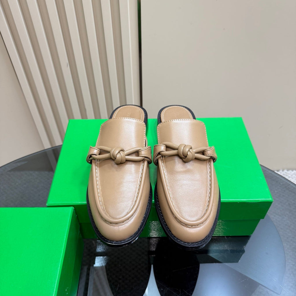 ASTAIRE MULE IN LIGHT BROWN CALFSKIN