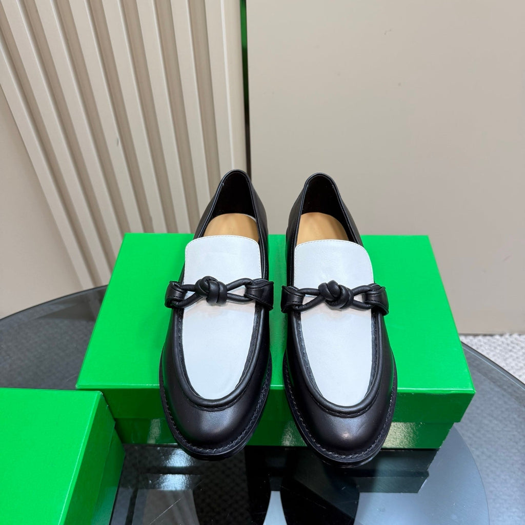 ASTAIRE LOAFER IN WHITE MIX BLACK CALFSKIN