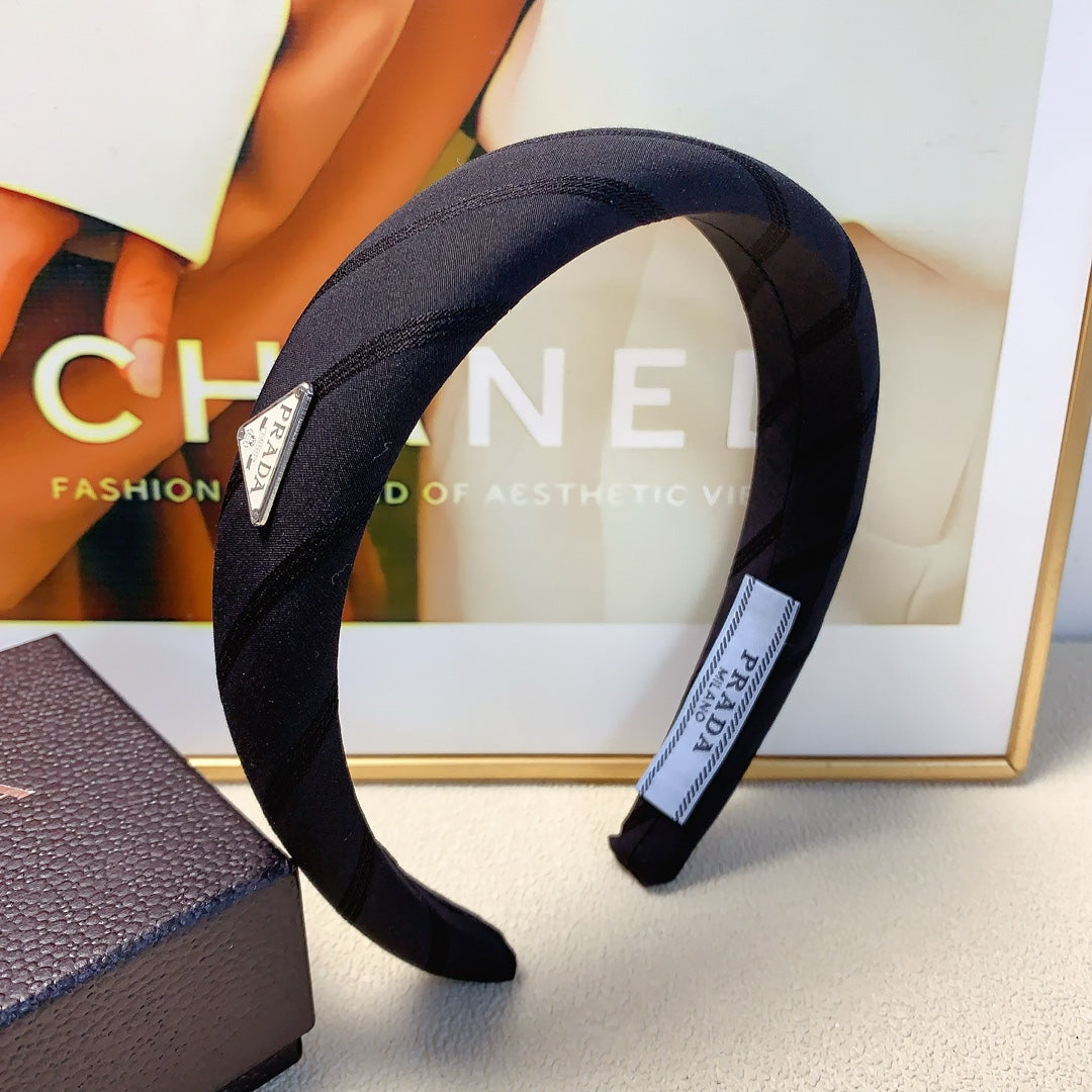 THICH HAIRBAND IN BLACK COTTON 232294