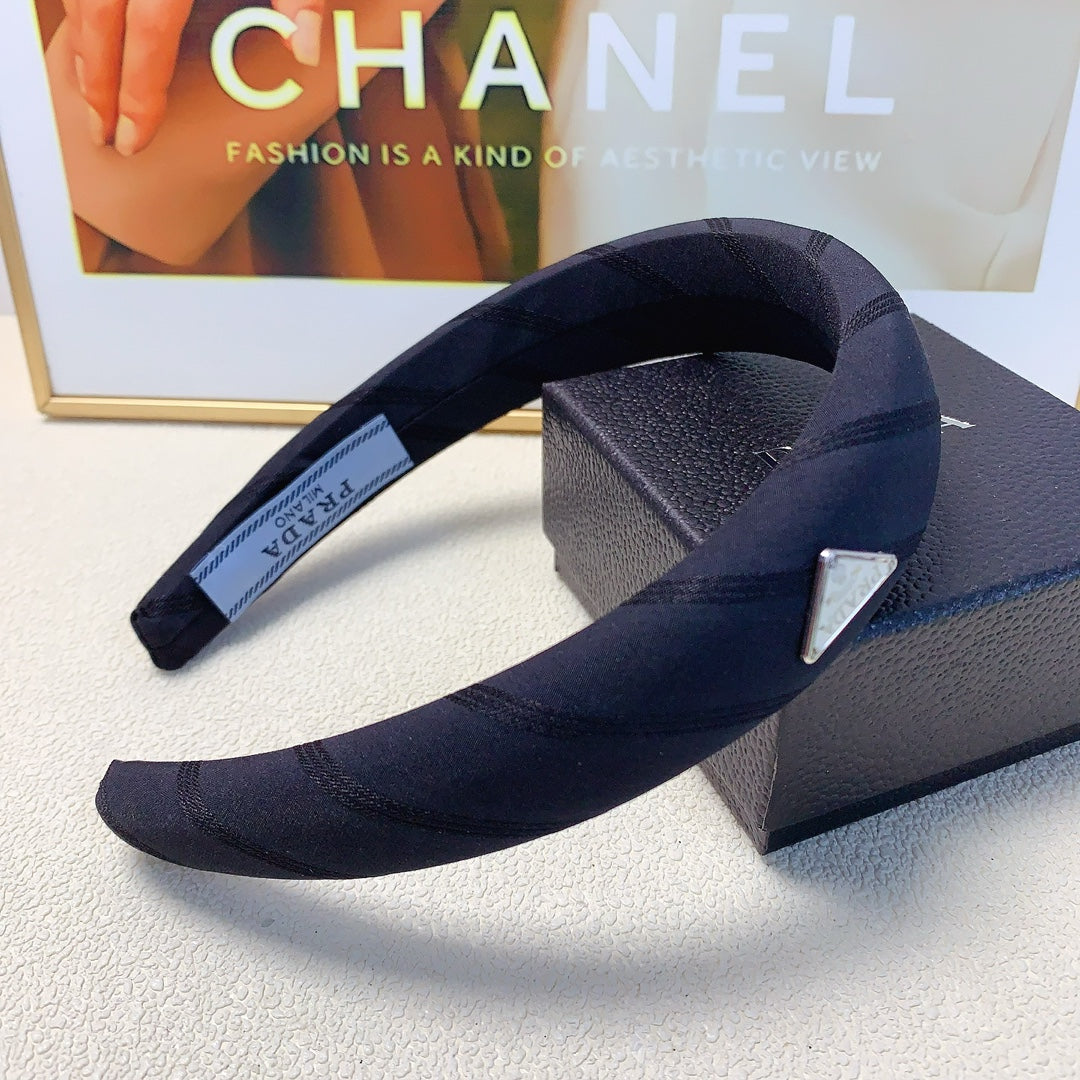 THICH HAIRBAND IN BLACK COTTON 232294