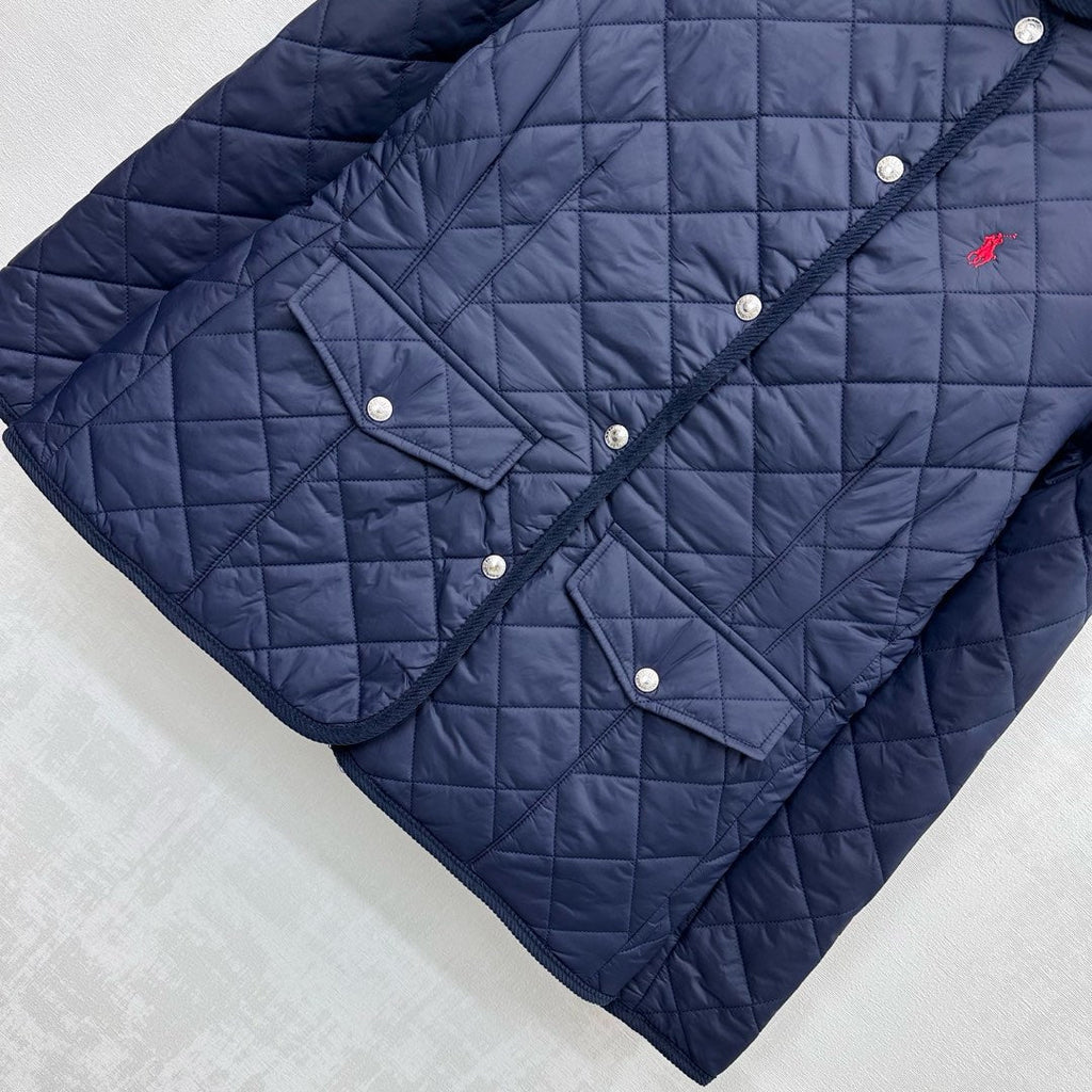 RALPH LAUREN 25S MEDIUM-LENGTH COTTON COAT 201