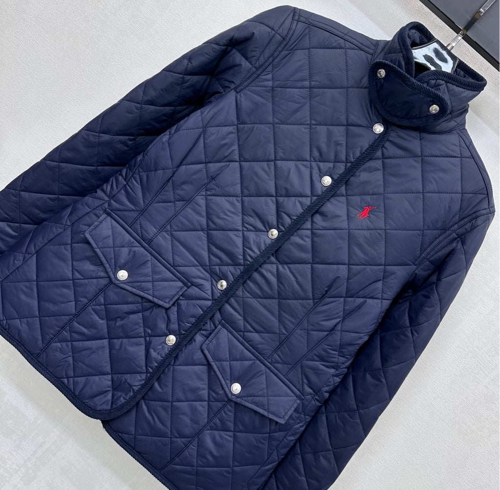 RALPH LAUREN 25S MEDIUM-LENGTH COTTON COAT 201