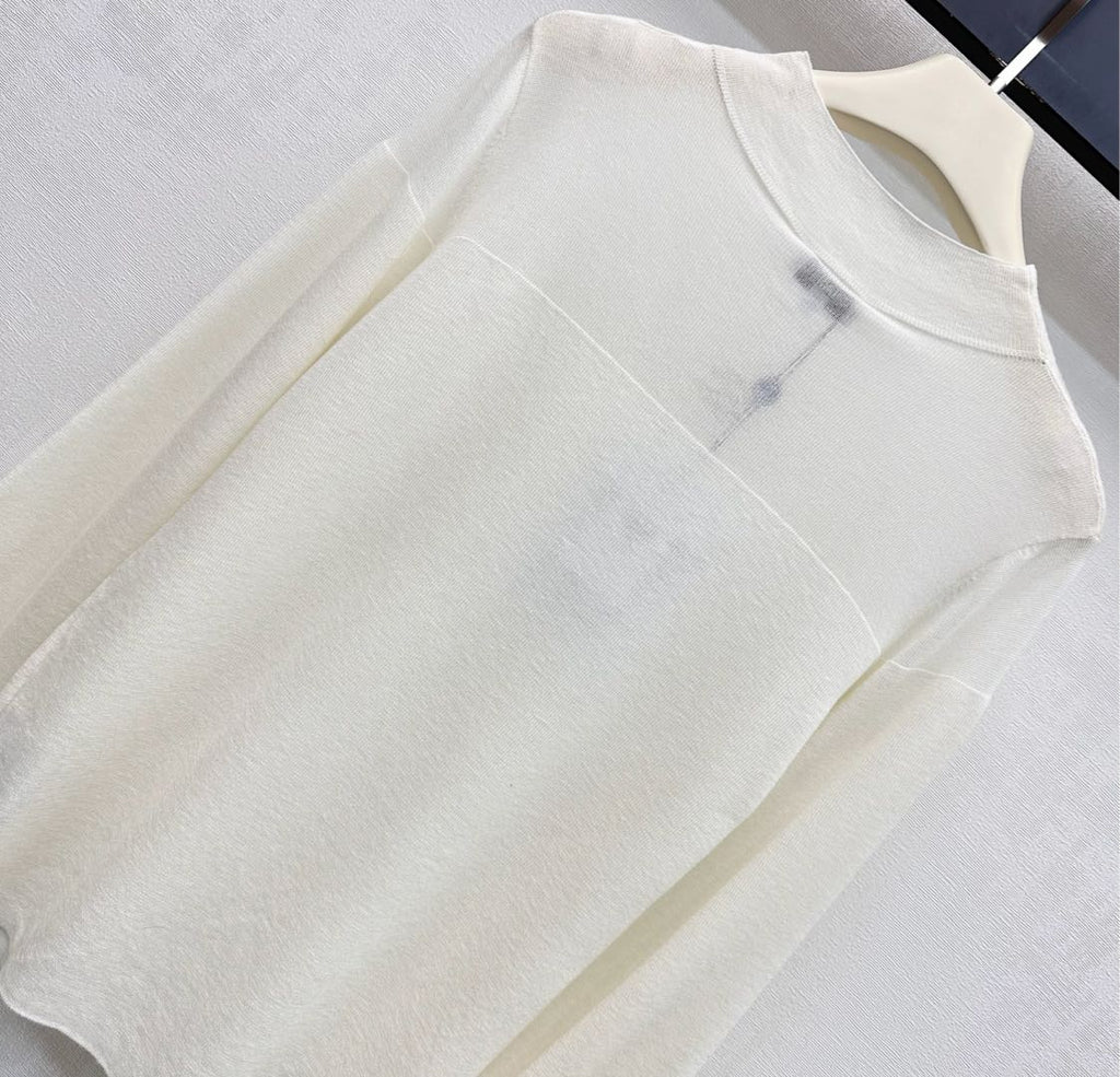 CHANEL 25S LIGHTWEIGHT KNIT SWEATER 607