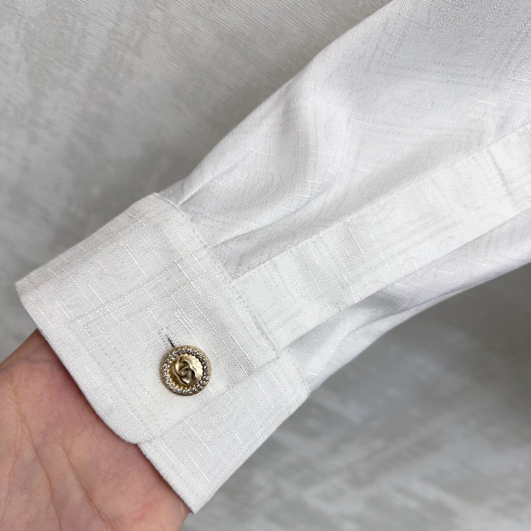 CHANEL 25S COLD-SHOULDER SHIRT 508