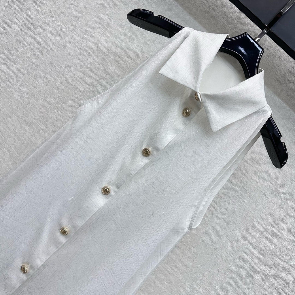 CHANEL 25S COLD-SHOULDER SHIRT 508