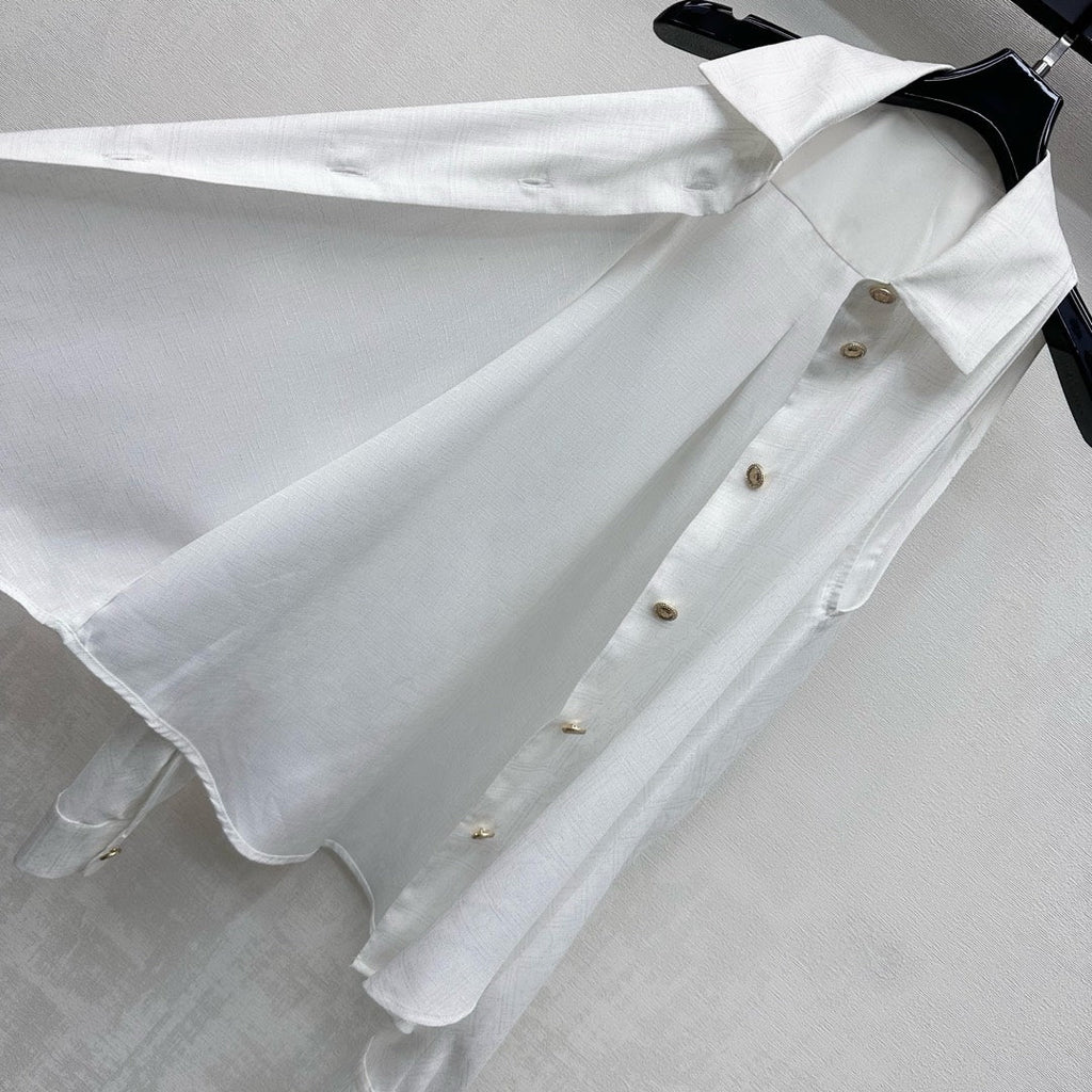 CHANEL 25S COLD-SHOULDER SHIRT 508