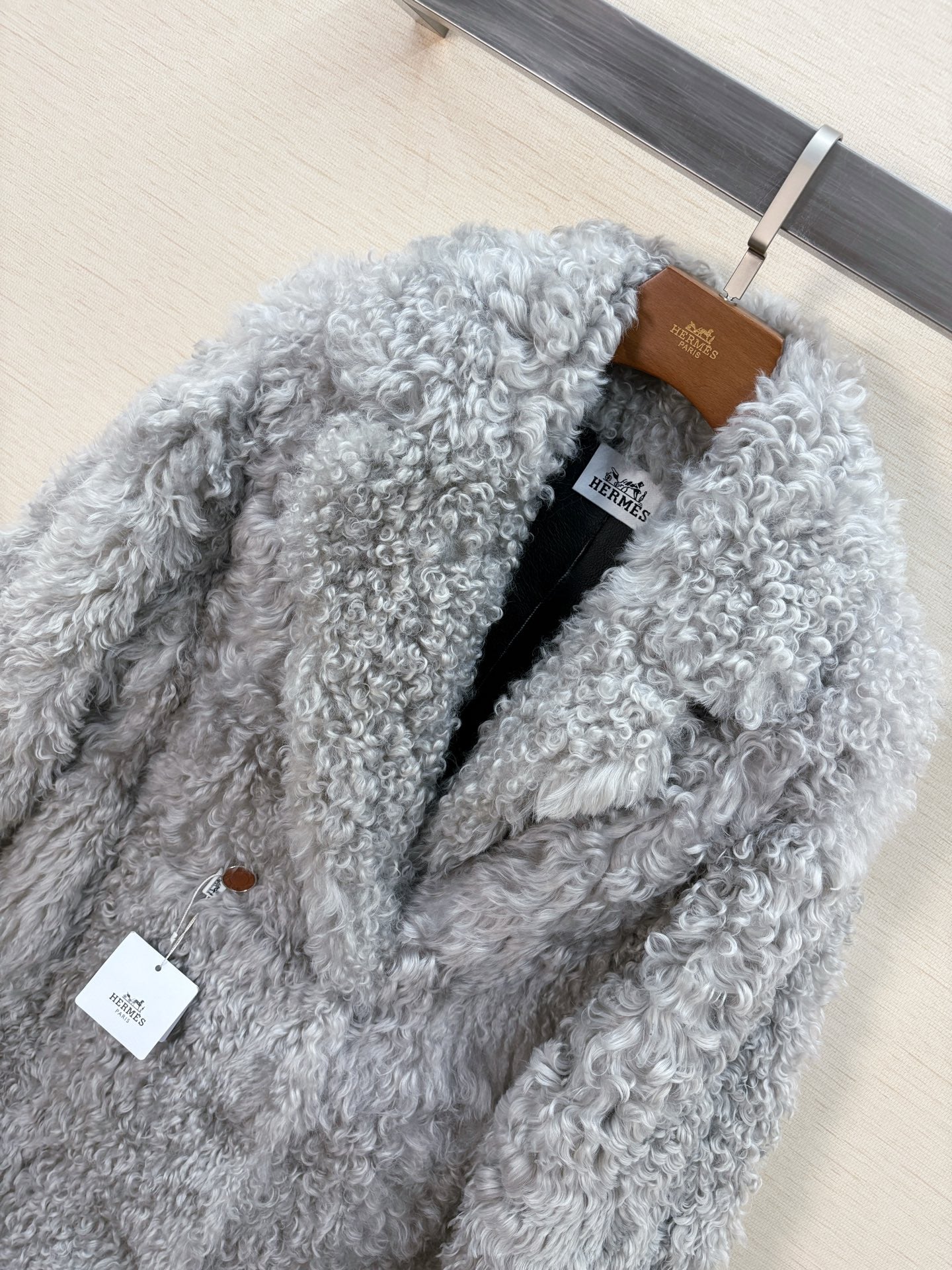 HERMES 25S LONG FUR COAT 233