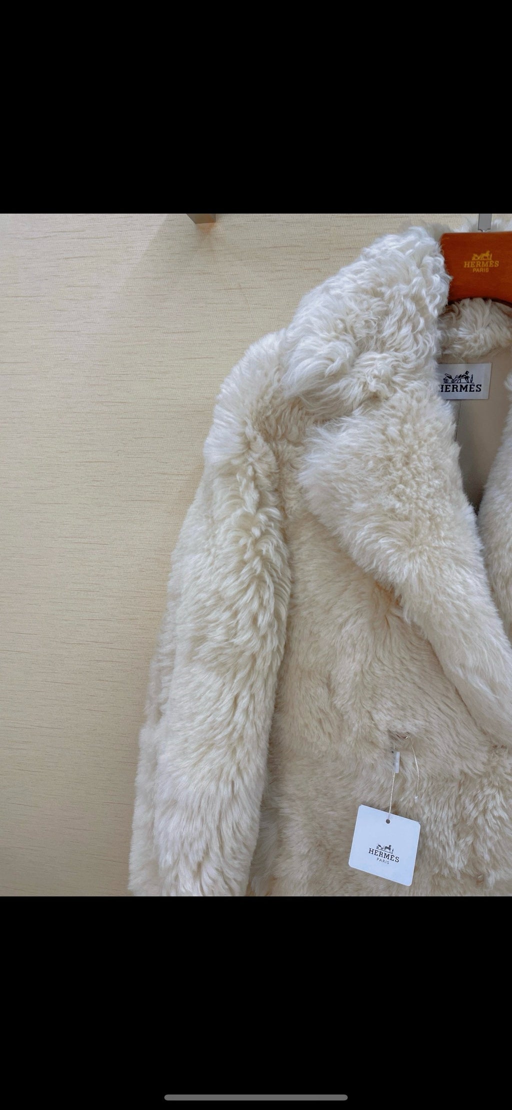HERMES 25S LONG FUR COAT 234