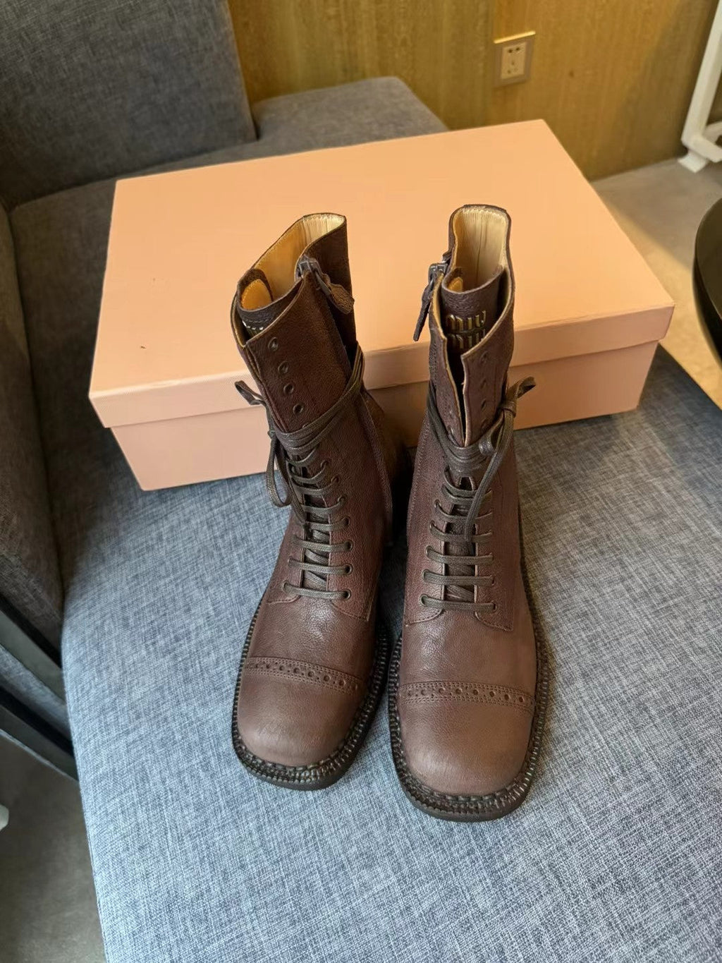 Boots Wood Color Calfskin