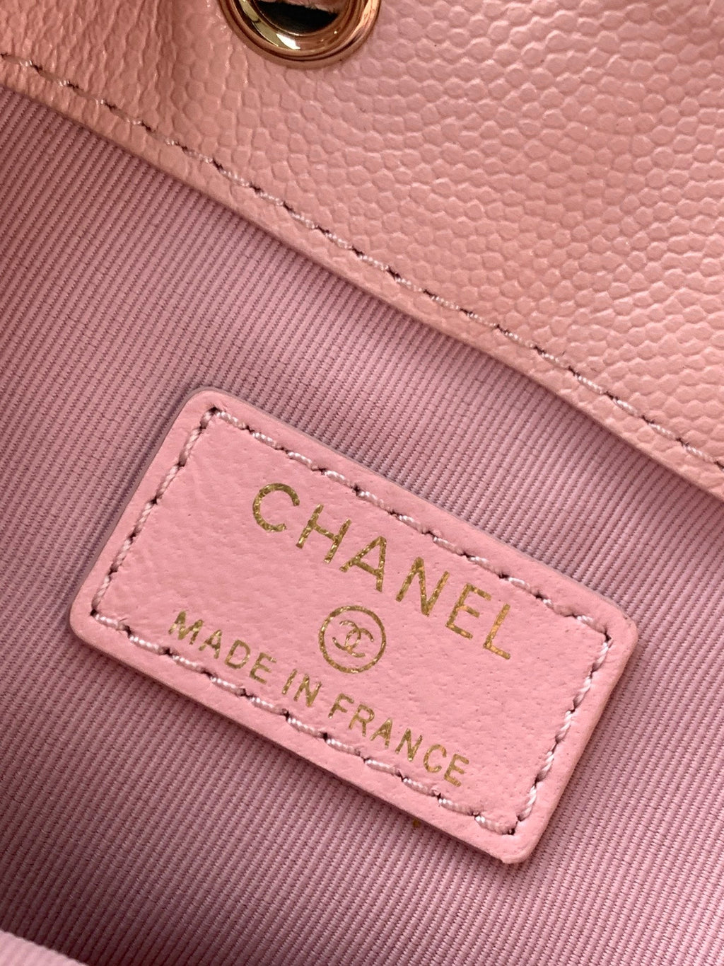 CHANEL 25S MINI BUCKET BAG 12 IN PINK CALFSKIN GOLD HARDWARE