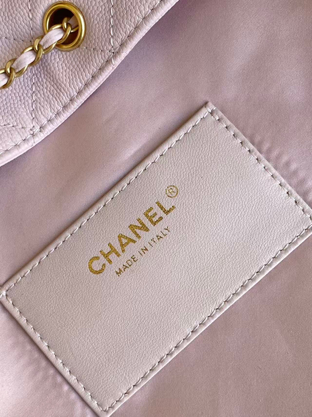 CHANEL 25S HOBO BAG 40 IN LIGHT PINK CAVIAR WITH GOLD HARDWARE