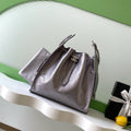 CHANEL 25S HOBO BAG 40 IN LILAC SILVER METALLIC CAVIAR