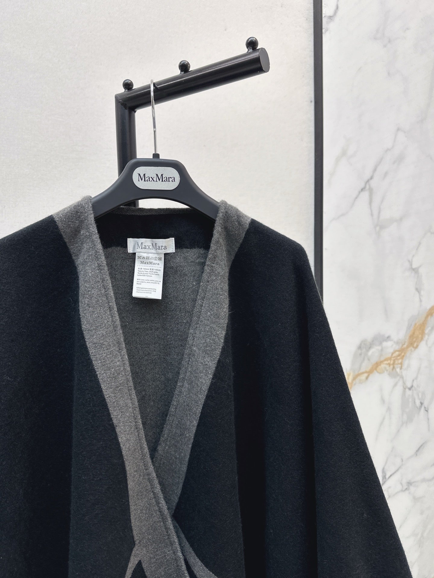 MAX MARA 25S JACQUARD CAPE COAT 007