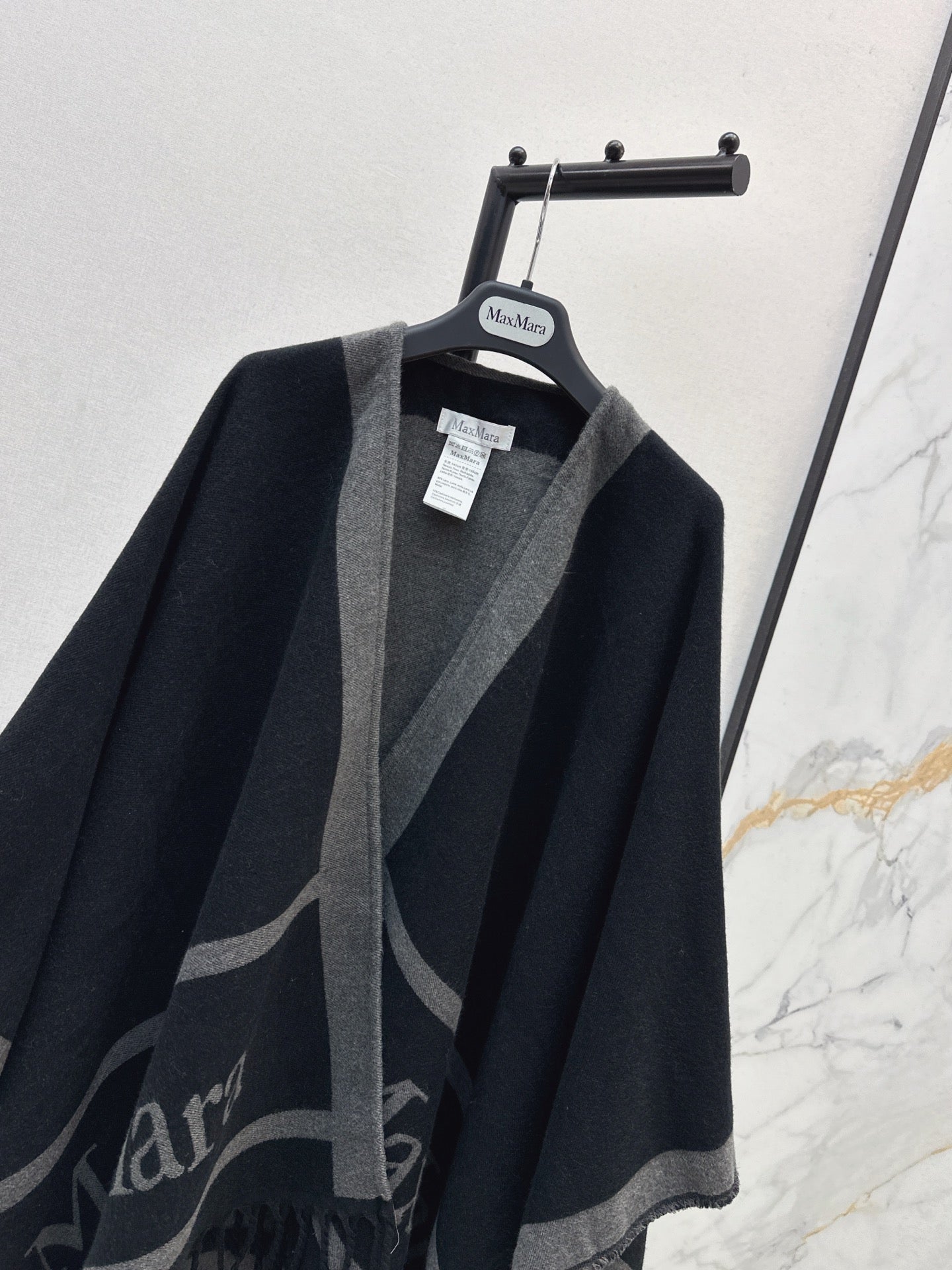 MAX MARA 25S JACQUARD CAPE COAT 007