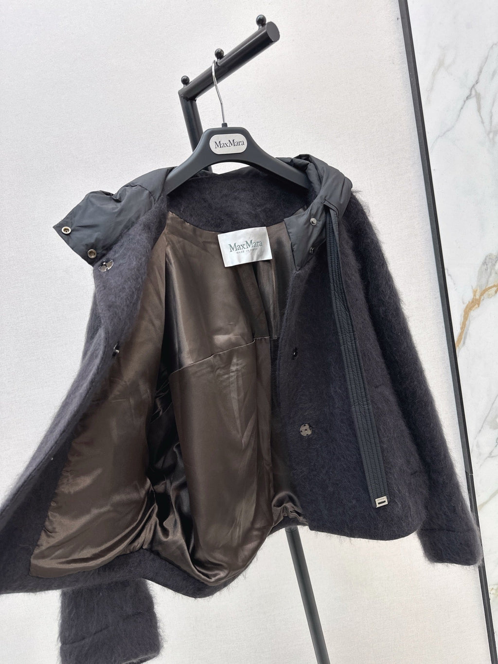 MAX MARA 25S HOODED KNIT JACKET 105