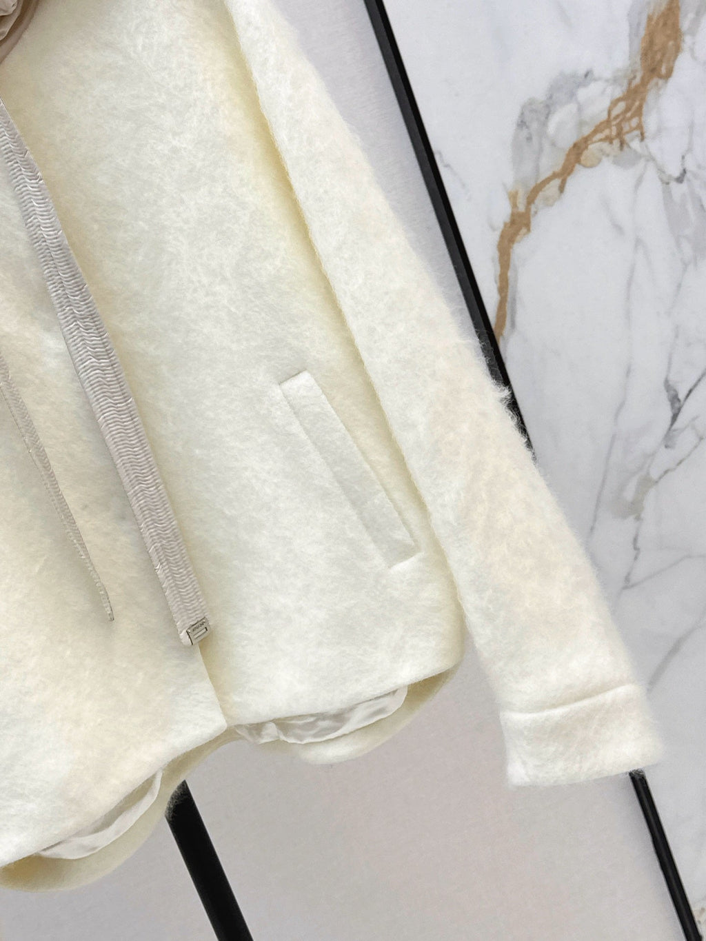 MAX MARA 25S HOODED KNIT JACKET 106