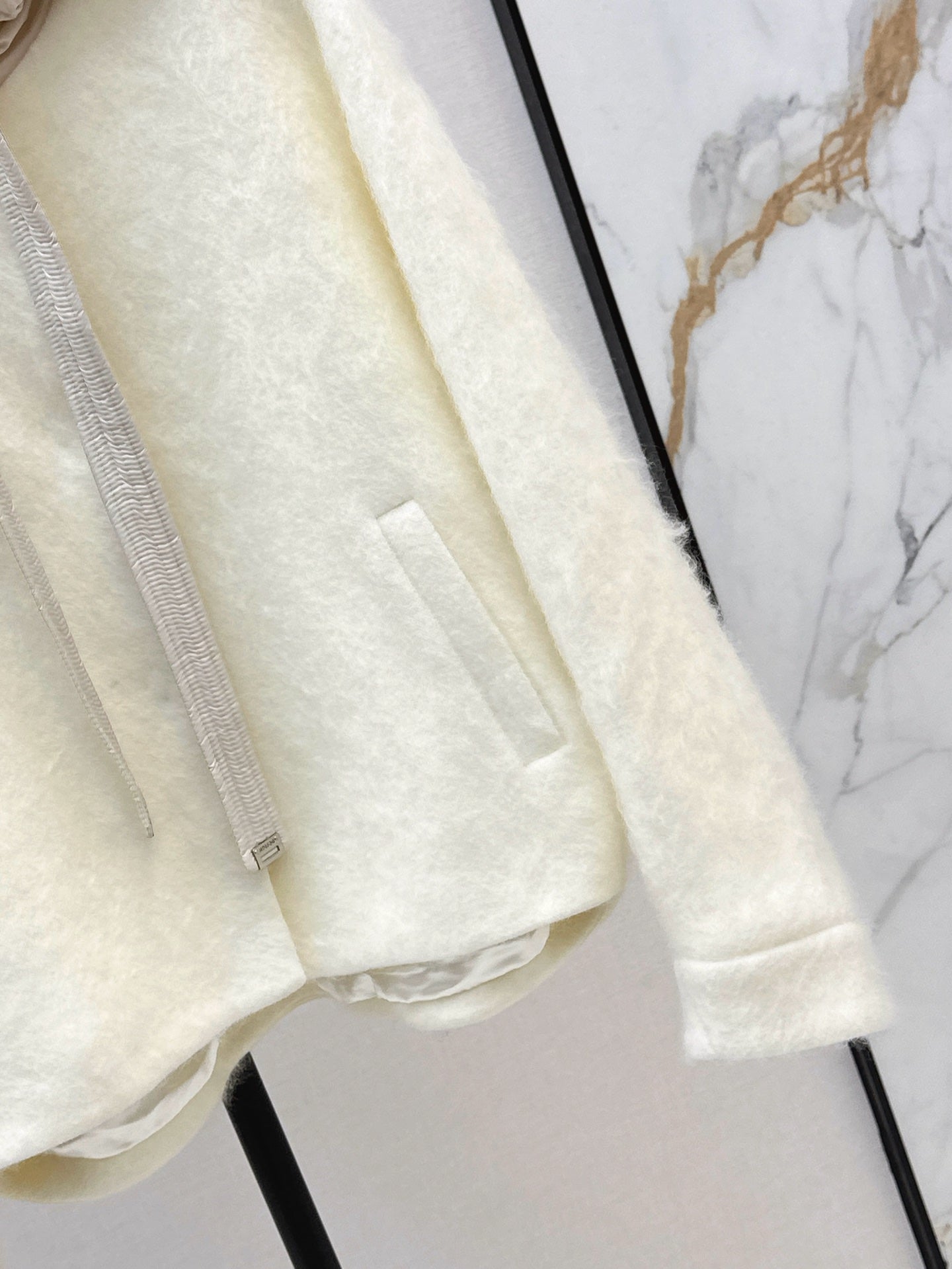 MAX MARA 25S HOODED KNIT JACKET 106