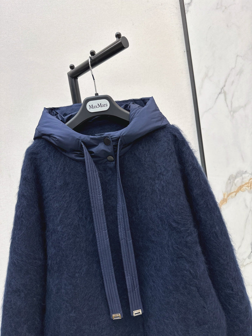 MAX MARA 25S HOODED KNIT JACKET 107