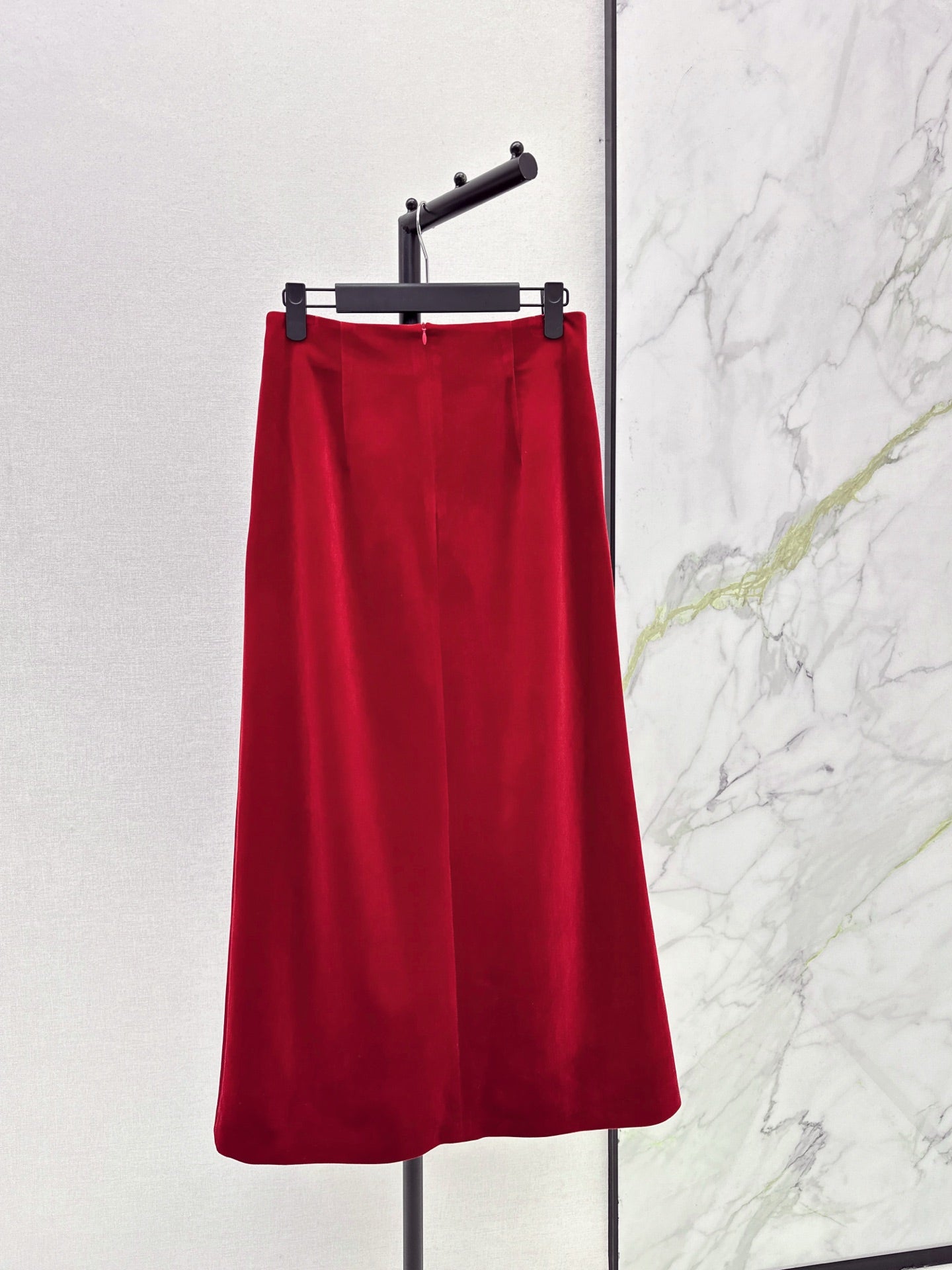 DIOR 25S LONG VELVET MIDI SKIRT 521