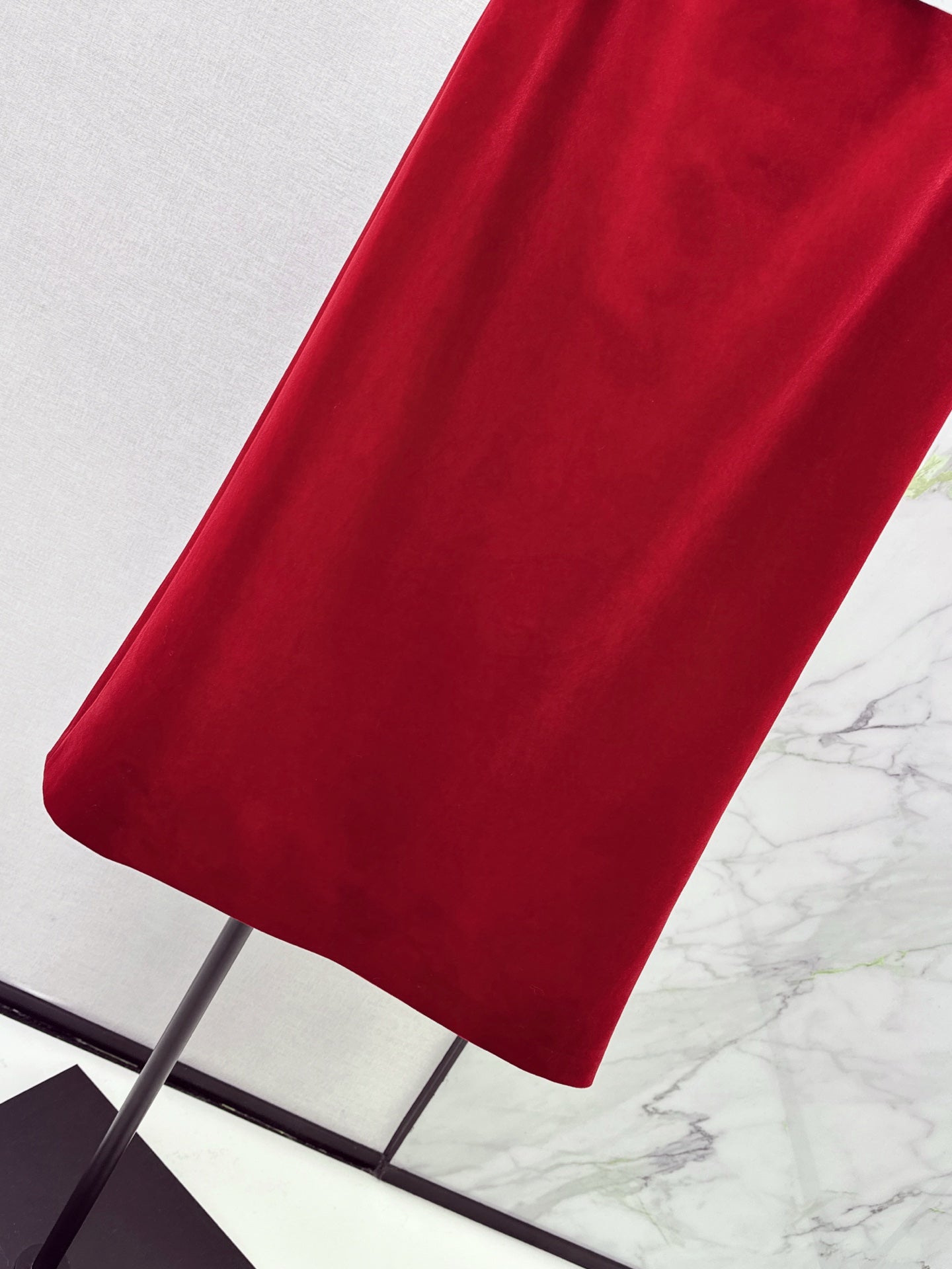 DIOR 25S LONG VELVET MIDI SKIRT 521