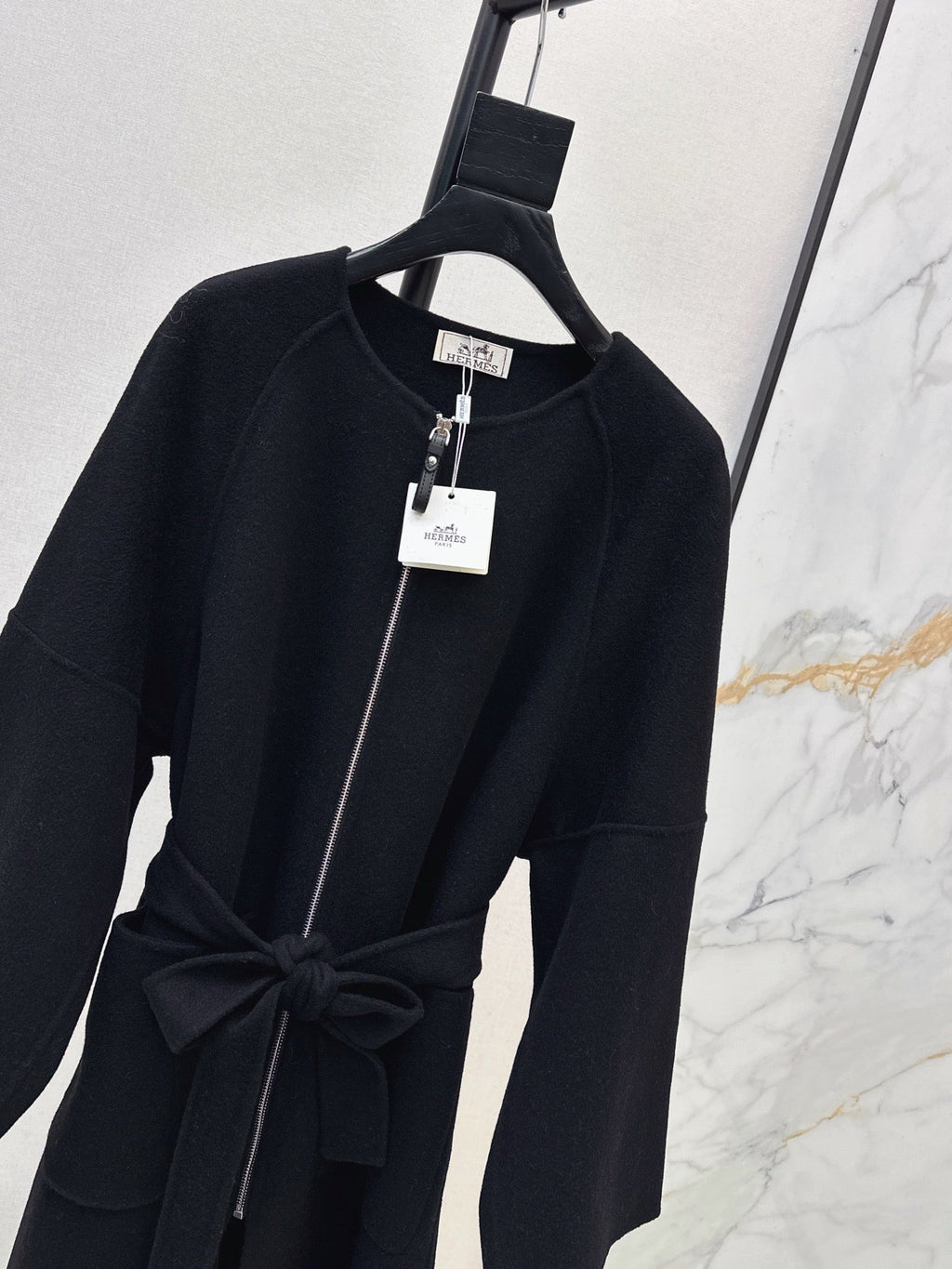 HERMES 25S LONG KNITTED COAT 217