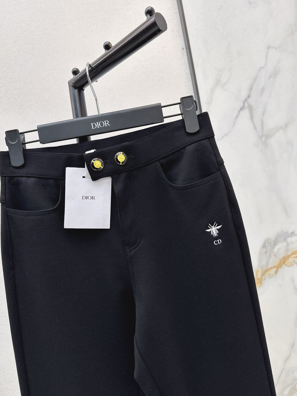 DIOR 25S EMBROIDERED BEE PANTS 532